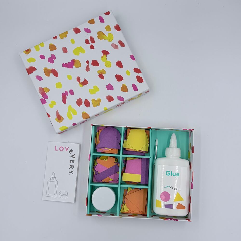Lovevery Sticky Shapes & Glue Station NEW